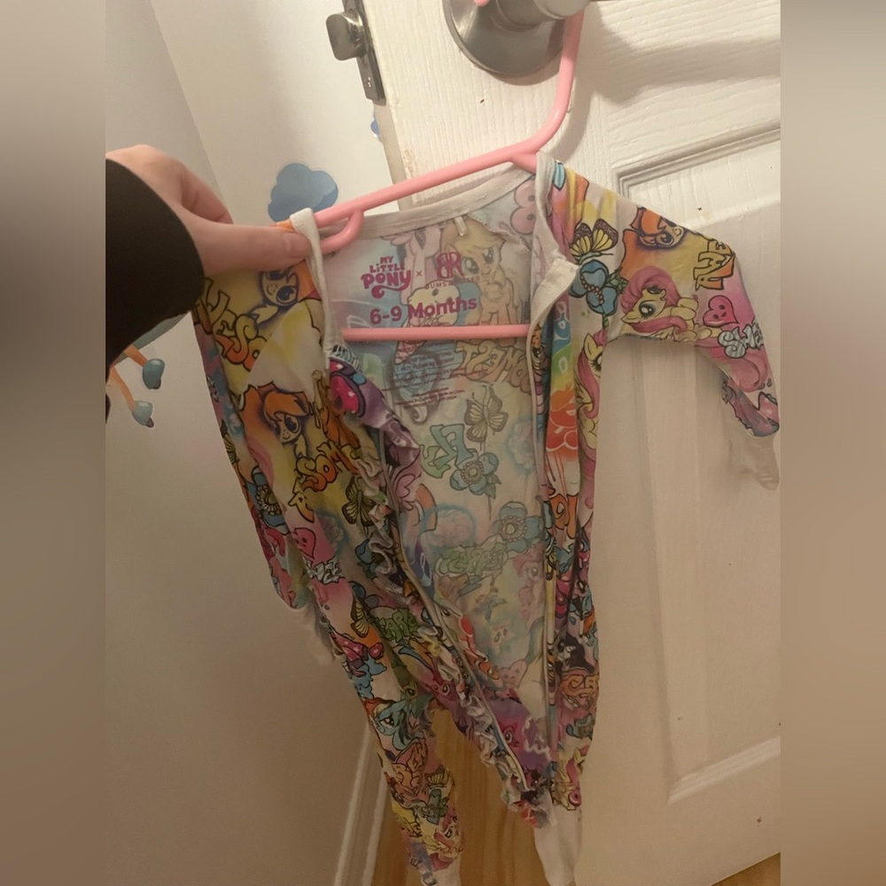 My Little Pony Bums and Roses Multicolor Baby Onesie